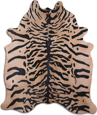 Dekoland Printed Cowhides Java Tiger Area Rug