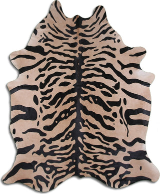 Dekoland Printed Cowhides Java Tiger Area Rug