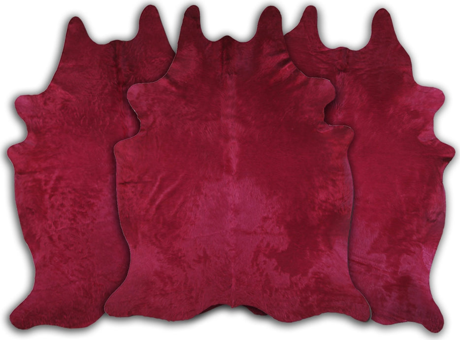 Dekoland Dyed Colors CPTBRGND Burgundy Area Rug