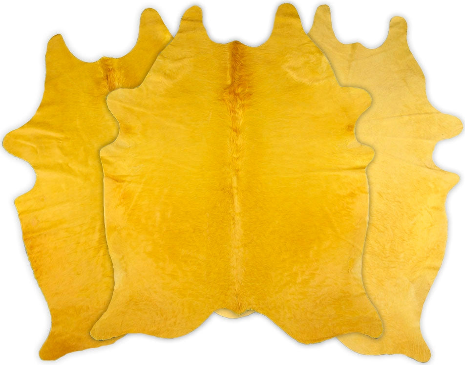 Dekoland Dyed Colors CPTLTYLW Yellow Area Rug
