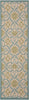 Nourison Caribbean CRB02 Ivory Blue Area Rug main image