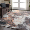 Nourison Corsica Shag CRC05 Blue Multicolor Area Rug Room Image Feature