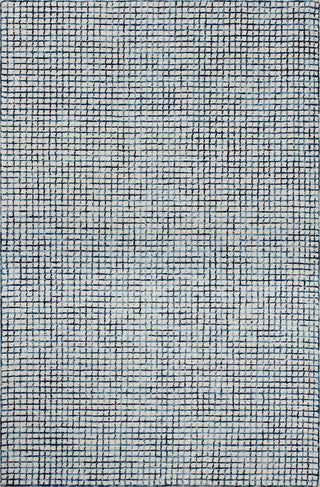 LR Home Criss Cross 81295 Navy/Ivory Area Rug 5' 0'' X 7' 9'' Main Image