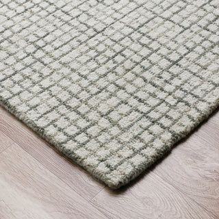 LR Resources Criss Cross 81296 Silver/Ivory Area Rug Pile Image
