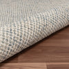 LR Home Criss Cross 82202 Teal/Cream Area Rug Detail Image