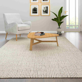 LR Home Criss Cross 82378 Gray/Ivory Area Rug Lifestyle Image