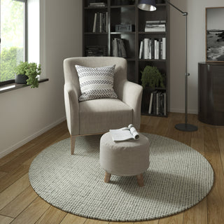 LR Home Criss Cross 82378 Gray/Ivory Area Rug Lifestyle Image