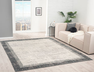 Ancient Boundaries Calos CAL-1023 Grey Area Rug Lifestyle Image Feature