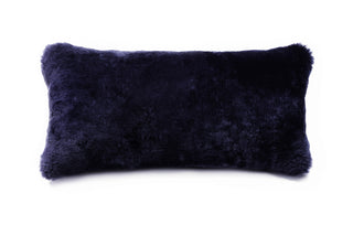 Auskin Short Wool Sheepskin Lumbar Dark Navy main image