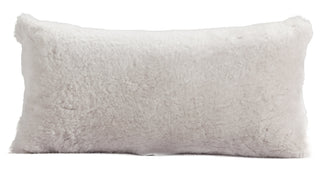 Auskin Short Wool Sheepskin Lumbar Light Grey main image