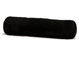Auskin Short Wool Sheepskin Bolster Black main image