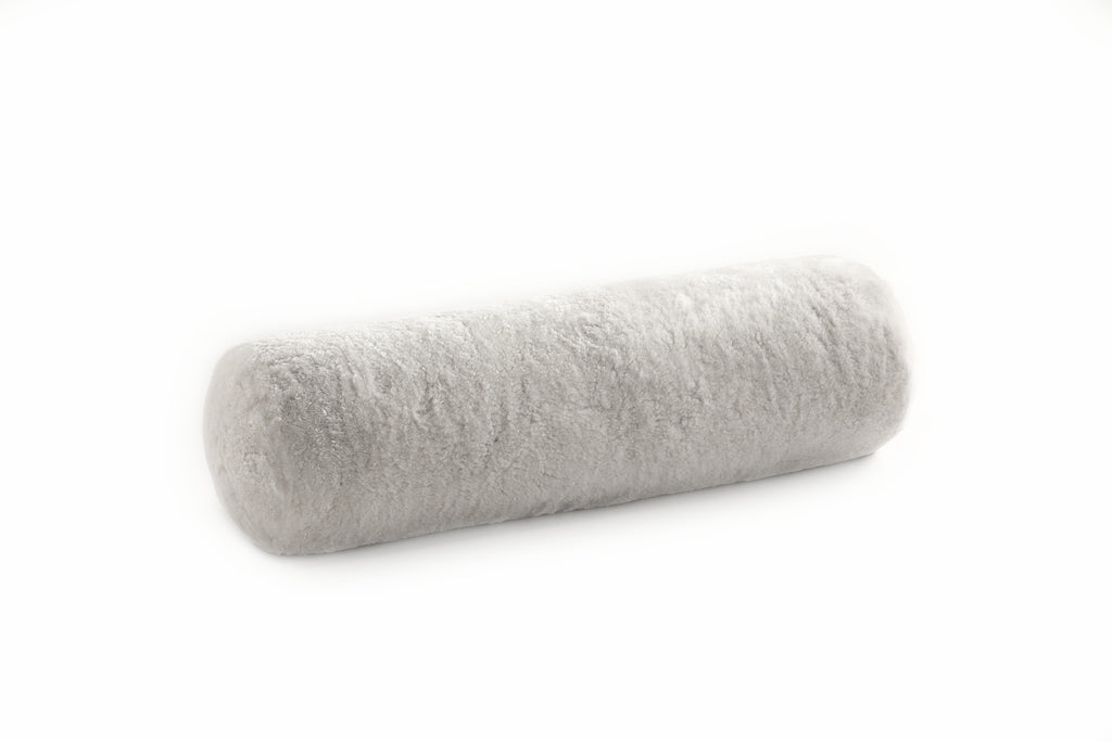 Auskin Short Wool Sheepskin Bolster Light Grey main image