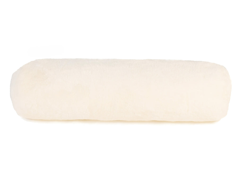Auskin Short Wool Sheepskin Bolster White main image