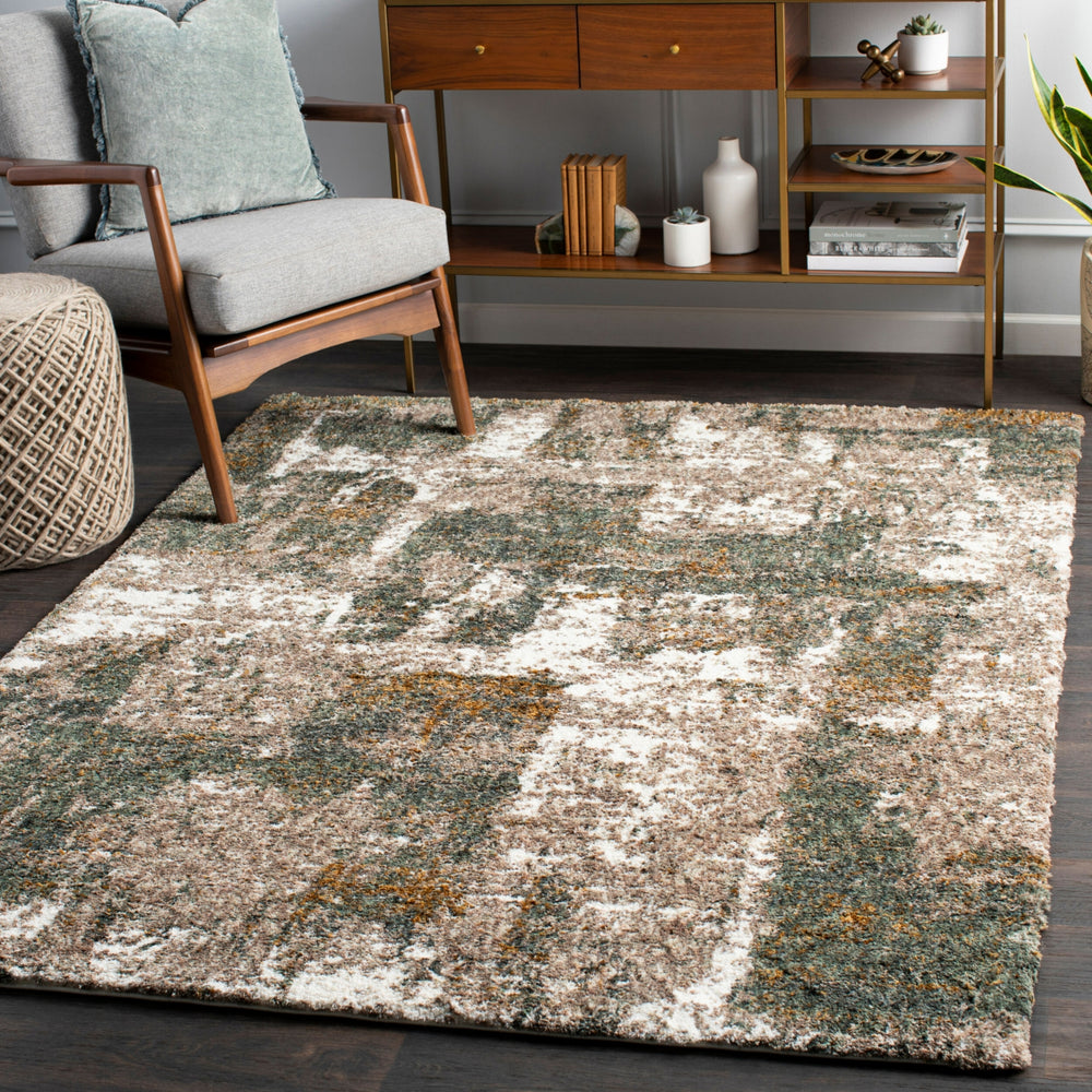 Livabliss Celestial Shag CSG-2306 Medium Gray Area Rug Room Scene Feature