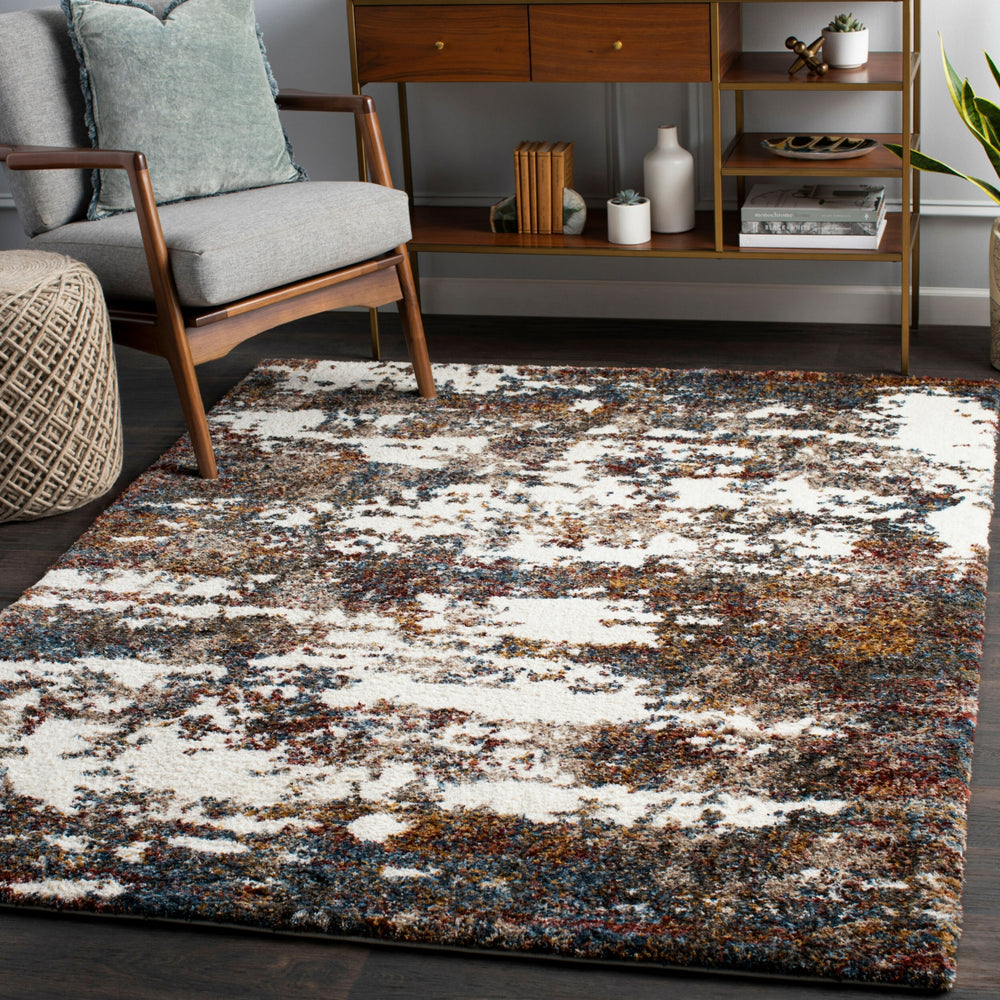 Livabliss Celestial Shag CSG-2307 Teal Area Rug Room Scene Feature