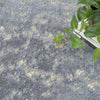Nourison Cozy Shimmer CSH01 Slate Gold Area Rug Corner Image