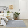 Nourison Cozy Shimmer CSH01 Slate Gold Area Rug Room Image Feature