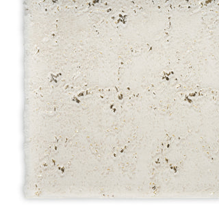 Nourison Cozy Shimmer CSH01 Ivory Gold Area Rug Texture Image