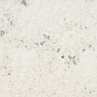 Nourison Cozy Shimmer CSH01 Ivory Silver Area Rug Swatch Image