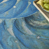 Nourison Color Splash CSP01 Blue Ivory Area Rug Corner Image