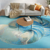 Nourison Color Splash CSP01 Blue Ivory Area Rug Room Image Feature