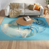 Nourison Color Splash CSP01 Blue Ivory Area Rug Room Image Feature