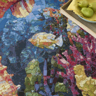 Nourison Color Splash CSP02 Multicolor Area Rug Corner Image
