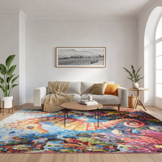 Nourison Color Splash CSP02 Multicolor Area Rug Room Image Feature