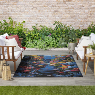 Nourison Color Splash CSP03 Multicolor Area Rug Corner Image