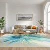 Nourison Color Splash CSP04 Ivory Blue Area Rug Room Image Feature
