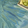 Nourison Color Splash CSP04 Ivory Blue Area Rug Corner Image