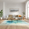 Nourison Color Splash CSP04 Ivory Blue Area Rug Room Image Feature