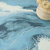 Nourison Color Splash CSP05 Ivory Blue Area Rug Corner Image