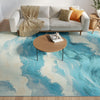 Nourison Color Splash CSP05 Ivory Blue Area Rug Room Image Feature