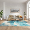 Nourison Color Splash CSP05 Ivory Blue Area Rug Room Image Feature