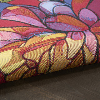 Nourison Color Splash CSP06 Multicolor Area Rug Corner Image