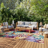 Nourison Color Splash CSP07 Multicolor Area Rug Corner Image