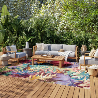 Nourison Color Splash CSP07 Multicolor Area Rug Corner Image