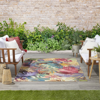 Nourison Color Splash CSP07 Multicolor Area Rug Corner Image