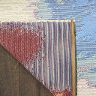 Nourison Color Splash CSP08 Ivory Multicolor Area Rug Corner Image