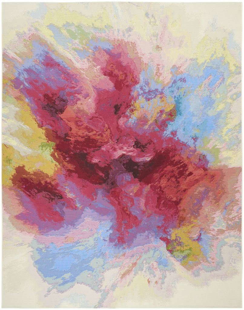 Nourison Color Splash CSP08 Ivory Multicolor Area Rug main image