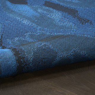 Nourison Color Splash CSP09 Blue Ivory Area Rug Corner Image