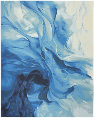 Nourison Color Splash CSP09 Blue Ivory Area Rug main image