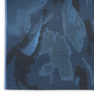 Nourison Color Splash CSP09 Blue Ivory Area Rug Texture Image