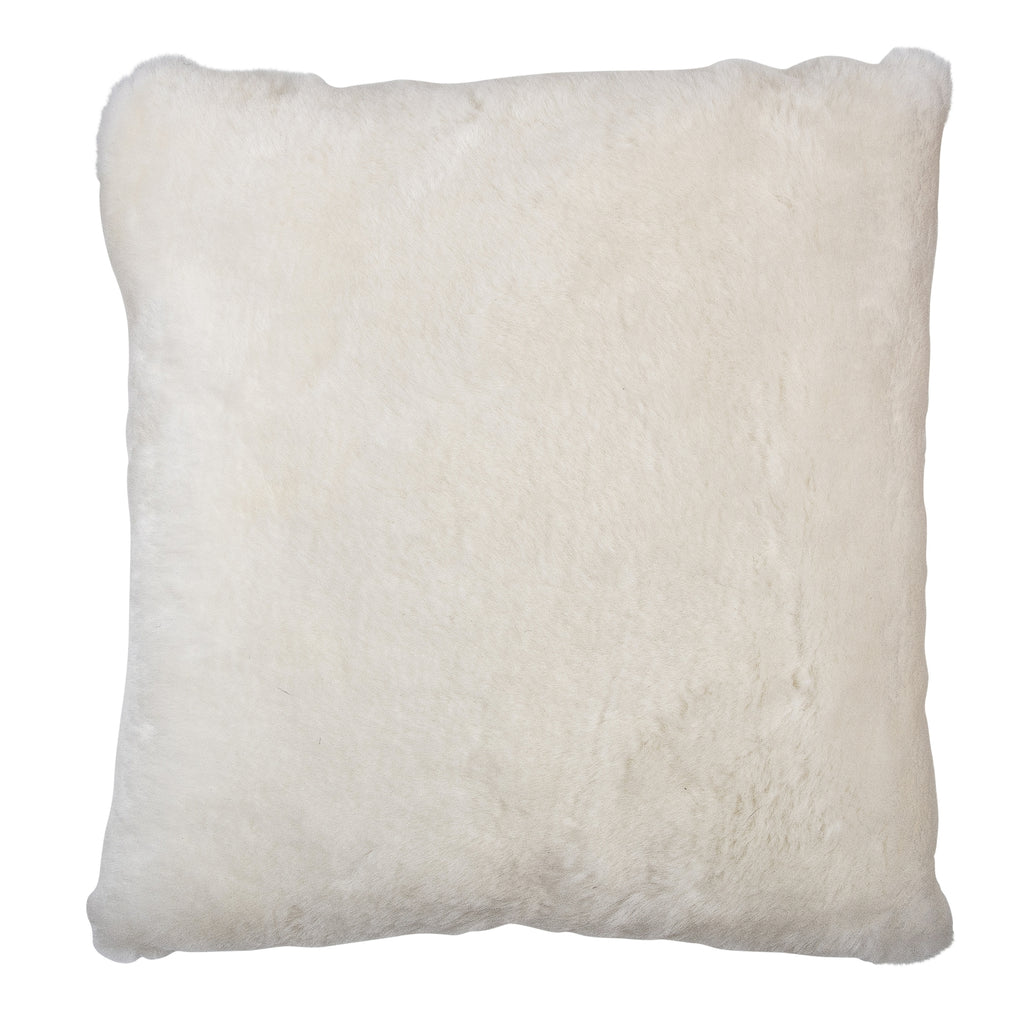 Auskin Short Wool Sheepskin Square White main image