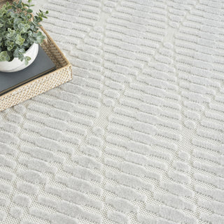 Nourison Casual CSU01 Light Grey Area Rug Corner Image