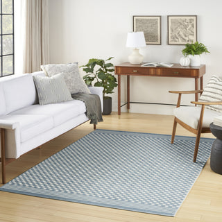 Nourison Casual CSU02 Blue Area Rug Corner Image