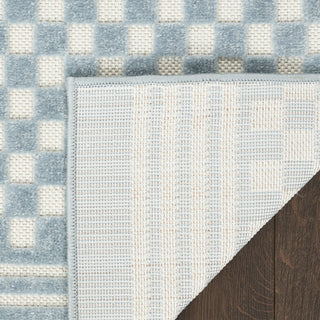 Nourison Casual CSU02 Blue Area Rug Corner Image
