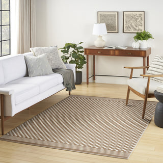 Nourison Casual CSU02 Brown Area Rug Corner Image