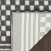Nourison Casual CSU02 Grey Area Rug Corner Image